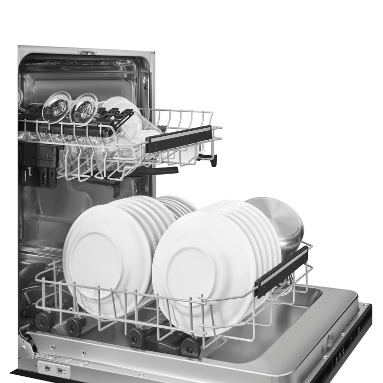 Smeg Integrated Dishwasher - Self-Cleaning D-Rated Black Control Panel