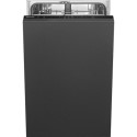 DI4522 Smeg Universal Integrated Slimline Dishwasher - Black control panel