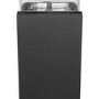 Smeg Universal Integrated Slimline Dishwasher - Black control panel