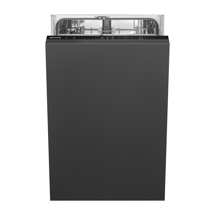 Smeg Universal Integrated Slimline Dishwasher - Black control panel