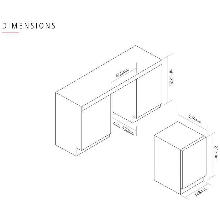Caple Integrated Slimline Dishwasher
