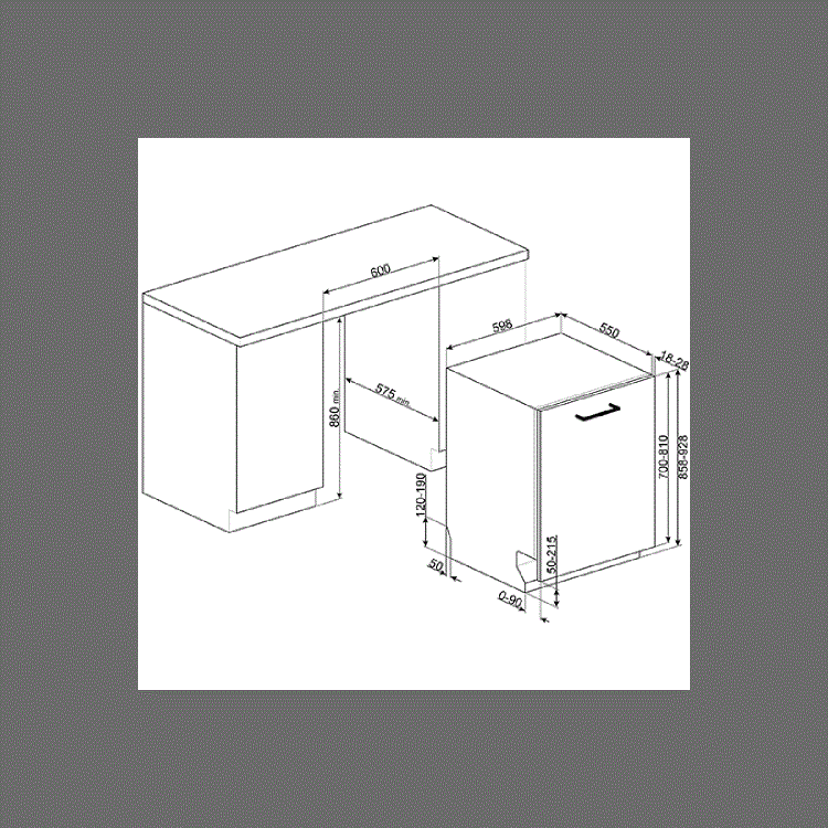 Smeg DI613PMAX 13 Place Fully Integrated Dishwasher