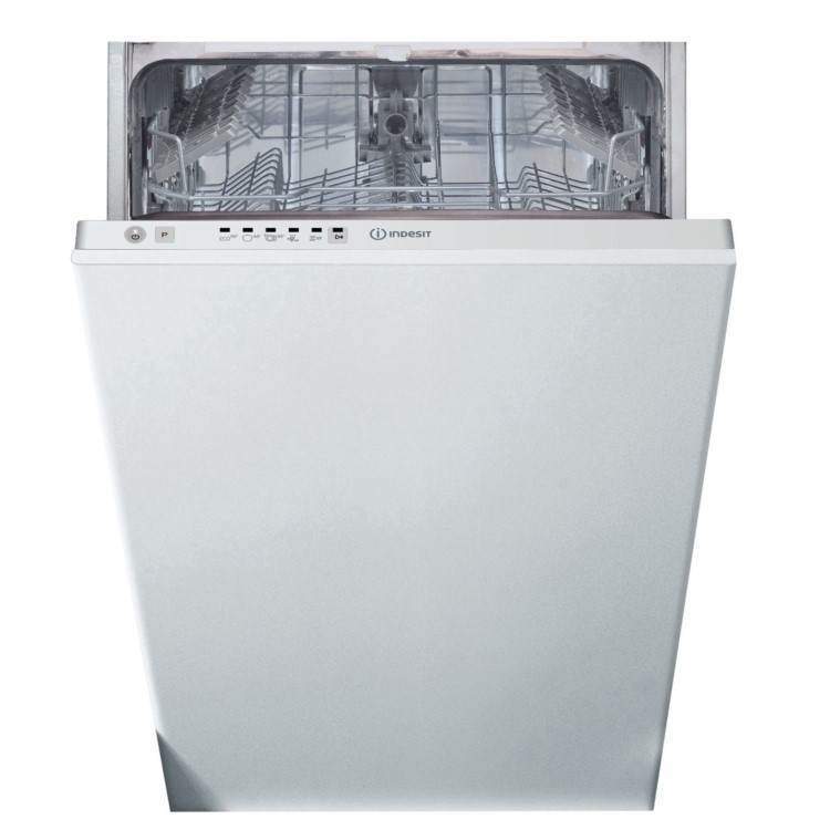 Refurbished Indesit DI9E2B10UK 9 Place Integrated Slimline Dishwasher White