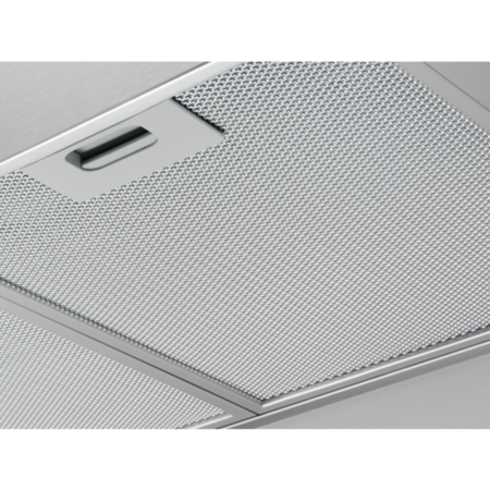 AEG 9000 Series 90cm Slimline Island Hood with Hob2Hood - Stainless Steel