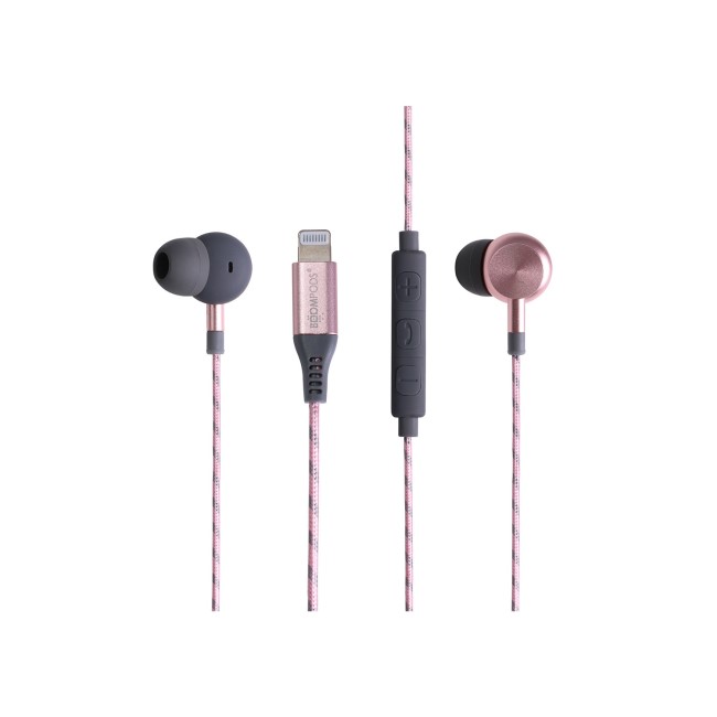 BoomPods DigiBuds Lightning Connector Earbuds - Mfi Certified - Rose Gold