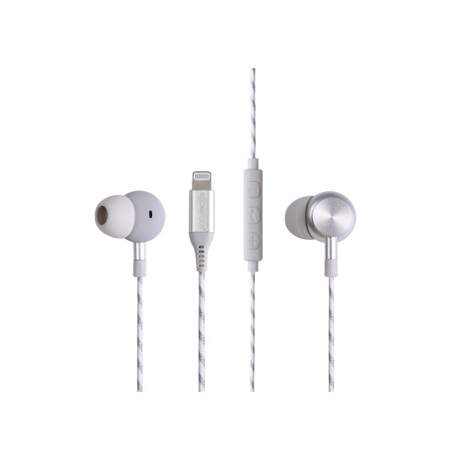 BoomPods DigiBuds Lightning Connector Earbuds - Mfi Certified - Titanium