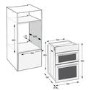 Hotpoint DIH10DIX Built-In Electric Double Oven - Stainless Steel  