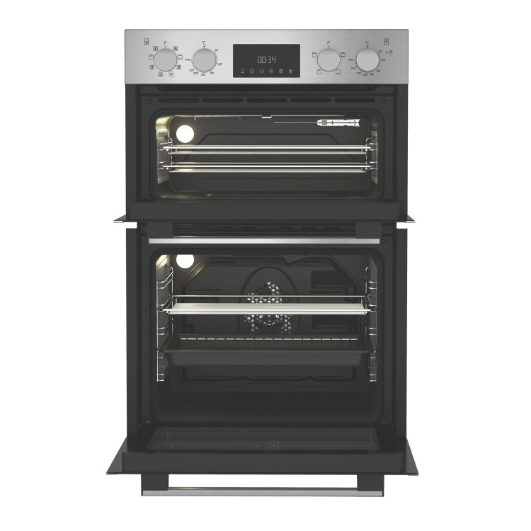Refurbished Hotpoint DIH82DIX 60cm Double Built In Electric Oven