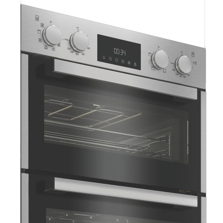 Refurbished Hotpoint DIH82DIX 60cm Double Built In Electric Oven