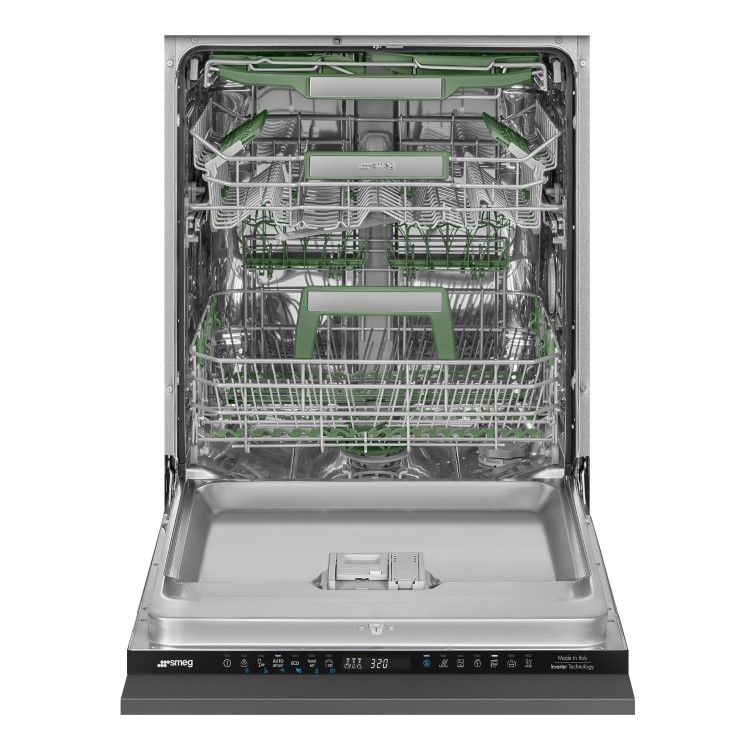 Smeg Integrated Dishwasher - Self-Cleaning A-Rated Black Control Panel