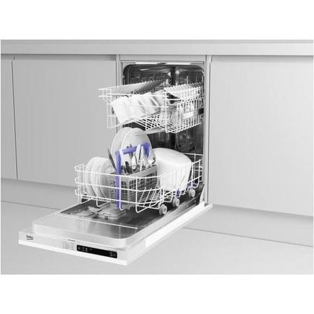 Refurbished Beko DIS15011 10 Place Slimline Fully Integrated Dishwasher