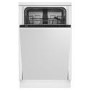 Beko Quick&Shine Integrated Slimline Dishwasher – Black Control Panel