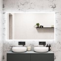 A1/DIV1400 ONLY OPENED - Rectangular LED Bathroom Mirror with Bluetooth & Shaver Socket 1400 x 800mm - Divine