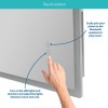 Rectangular LED Heated Bathroom Mirror with Bluetooth &amp; Shaver Socket 1400 x 800mm - Divine