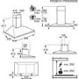 AEG 8000 Series 60cm Pyramid Chimney Cooker Hood - Stainless Steel