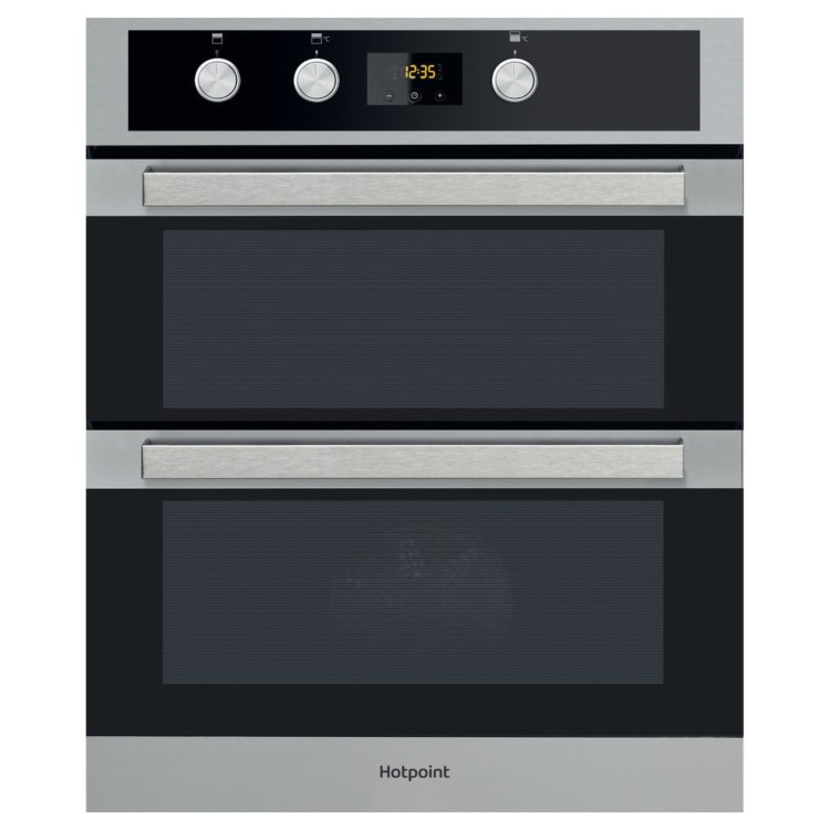 Hotpoint Class 5 Built-In Electric Double Oven - Inox