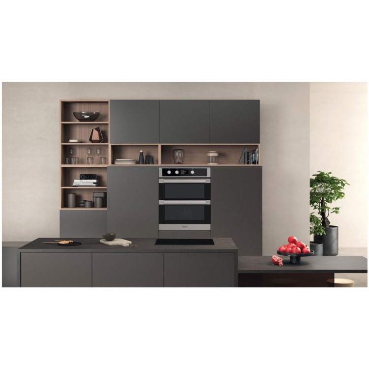 Hotpoint Class 5 Built-In Electric Double Oven - Inox