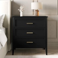 Black Chest of 3 Drawers - Delilah Black Chest of 3 Drawers - Delilah
