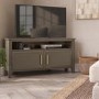 Corner Dark Wooden TV Stand with Storage - TV's up to 43" - Delilah