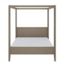 King Size Four Poster Bed Frame in Dark Wood - Delilah