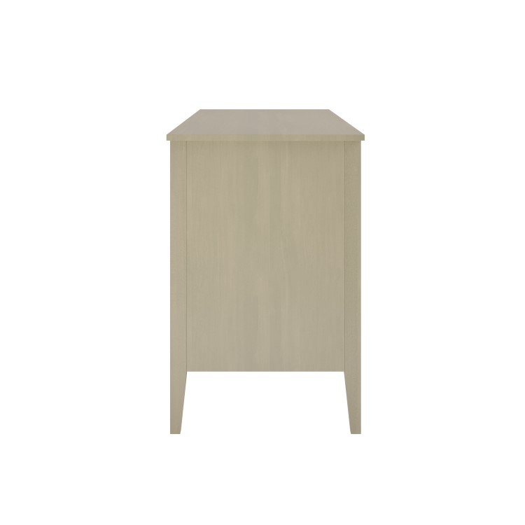 Wide Light Wood 6 Drawer Chest of Drawers - Delilah 