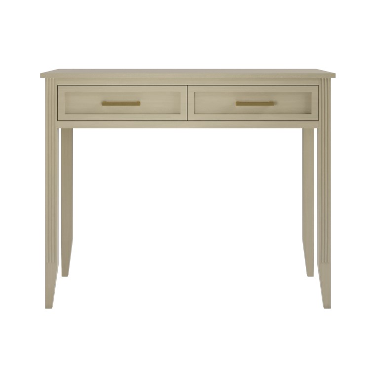 Light Wood Dressing Table with 2 Drawers - Delilah 