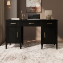 DLH039 Black Office Desk with Drawers - Delilah 
