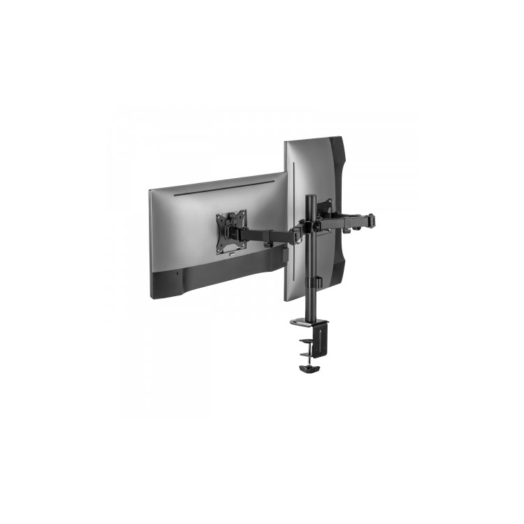 V7 DM1GCD Clamp Mount for Monitor 2 Displays Supported