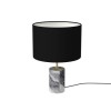 GRADE A1 - Black &amp; Grey Marble Table Lamp - Shipton
