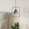 Silver Square Hoop Pendant Light - Alma