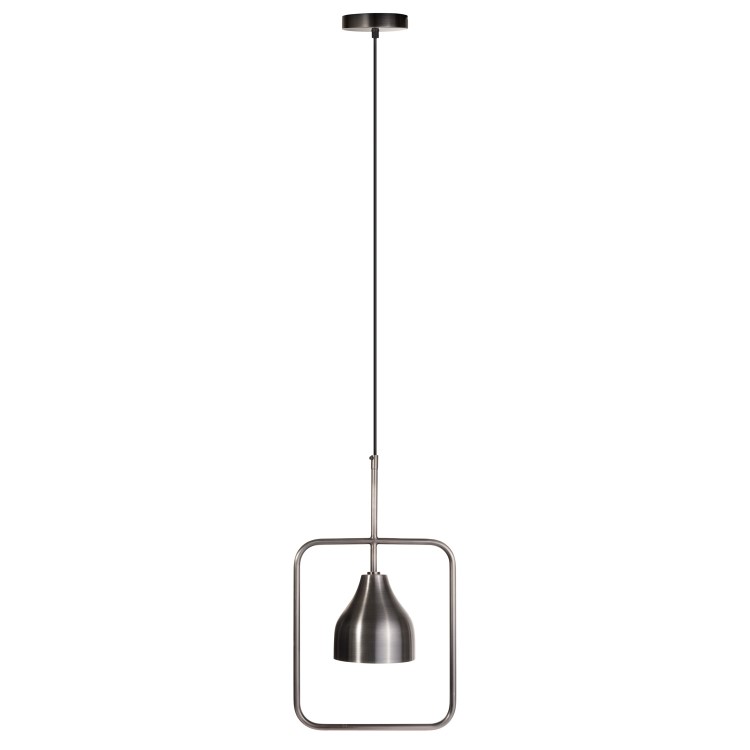 Silver Square Hoop Pendant Light - Alma