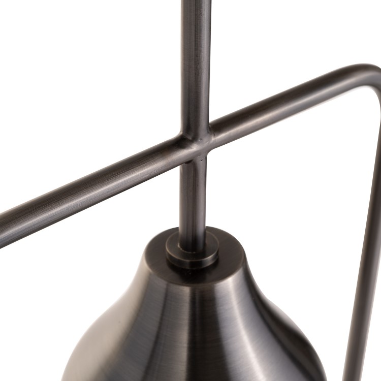 Silver Square Hoop Pendant Light - Alma