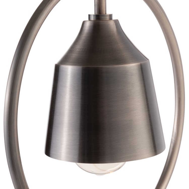 Silver Hoop Pendant Light - Alma