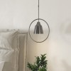 Silver Hoop Pendant Light - Alma
