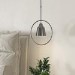 Silver Hoop Pendant Light - Alma
