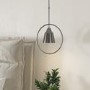 Silver Hoop Pendant Light - Alma