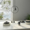 Silver Hoop Pendant Light - Alma