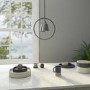 Silver Hoop Pendant Light - Alma