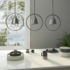 Silver Hoop Pendant Light - Alma