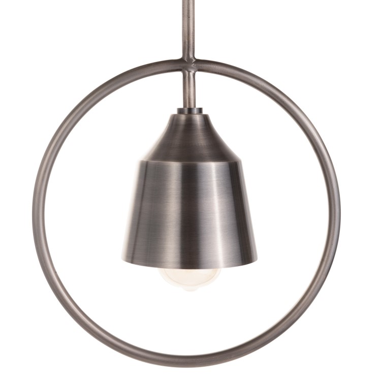 Silver Hoop Pendant Light - Alma