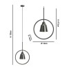 Silver Hoop Pendant Light - Alma