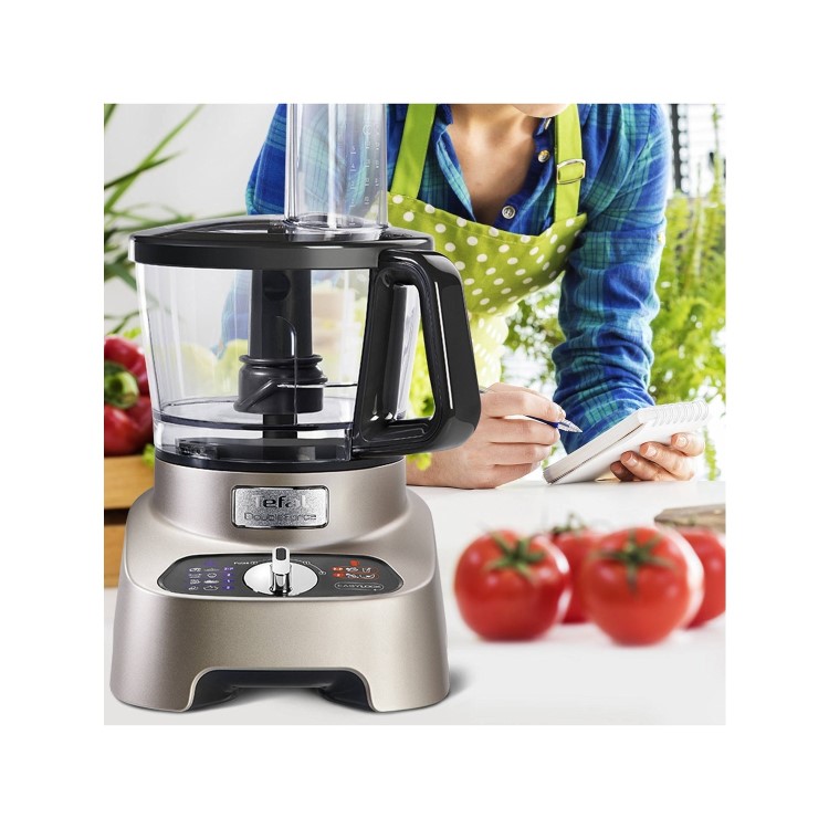 Tefal Double Force Pro Food Processor - Premium Silver