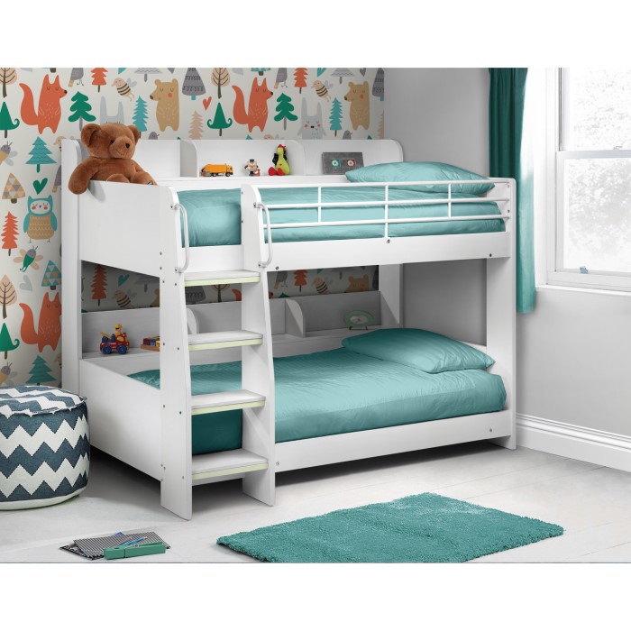 Julian Bowen Domino White Bunk Bed It Direct Julian Bowen Domino White Bunk Bed Dom002