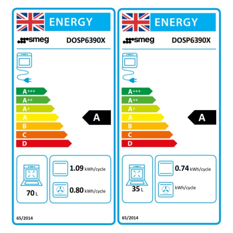 Smeg DOSP6390X Classic Built-In Electric Double Oven - Stainless Steel 