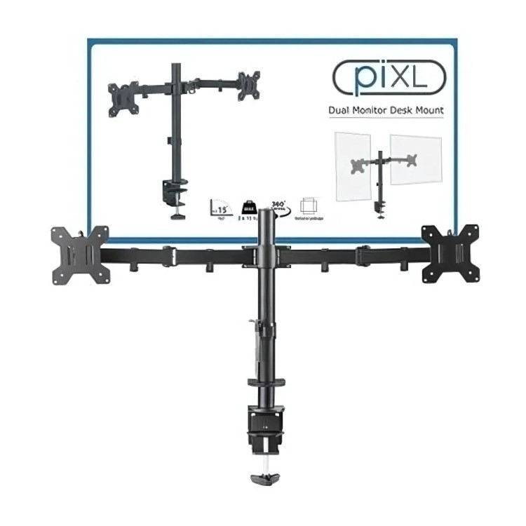 Premium Double Monitor Arm For Up to 27" Monitors