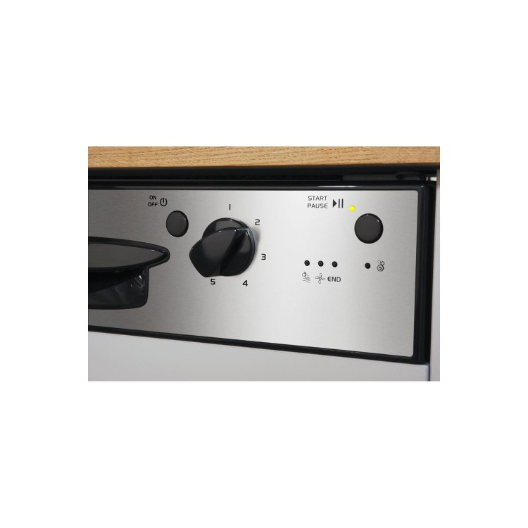 INDESIT DPG15B1NX Ecotime 13 Place Semi Integrated Dishwasher with Quick Wash - Stainless Steel