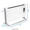 electriq 1500W Smart Wall Mountable Panel Heater with Thermostat and Weekly Timer - Bathroom Safe