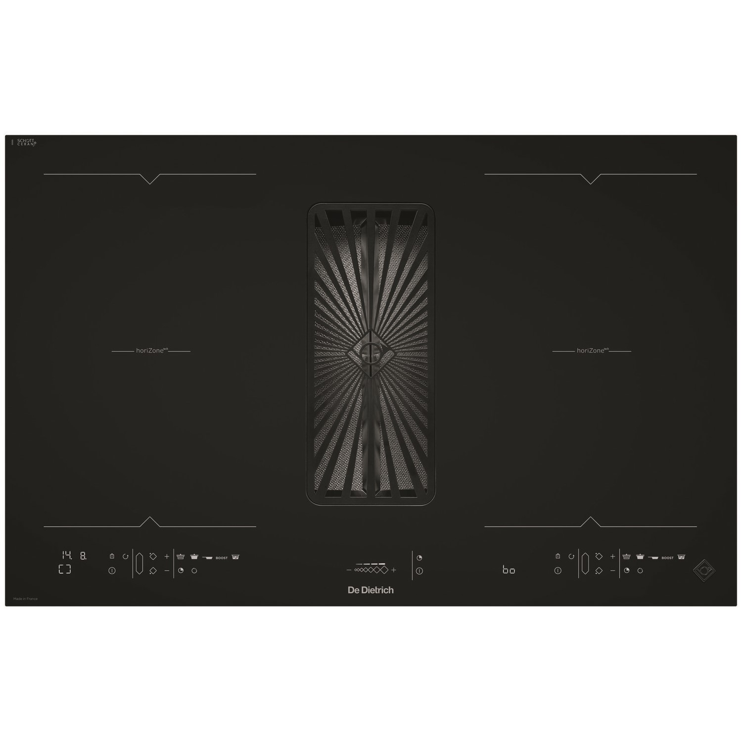 £2761 Best Price De Dietrich 80cm 4 Zone Venting Induction Hob