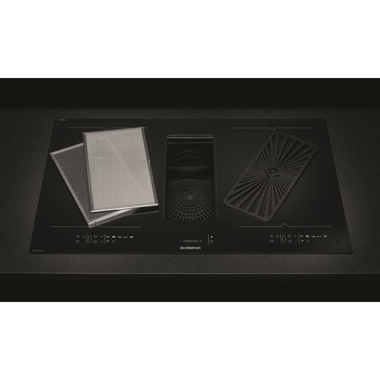 Refurbished De Dietrich DPI7888BH 80cm 4 Zone Venting Induction Hob Black