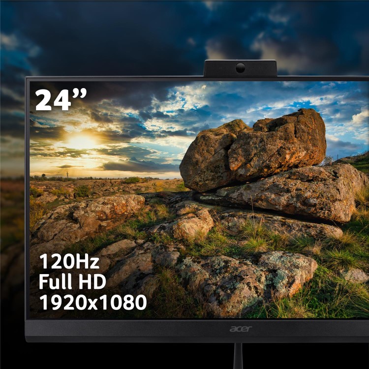 Refurbished Acer Aspire C24-B Intel N150 8GB RAM 256GB SSD 23.8 Inch Windows 11 All-in-One PC